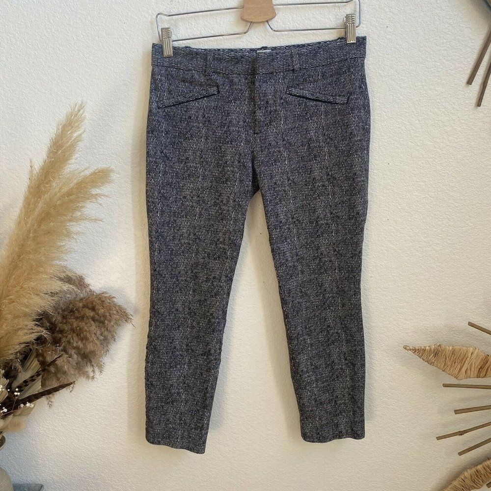 Gap Black & White Patterned Skinny Ankle Pants size 8